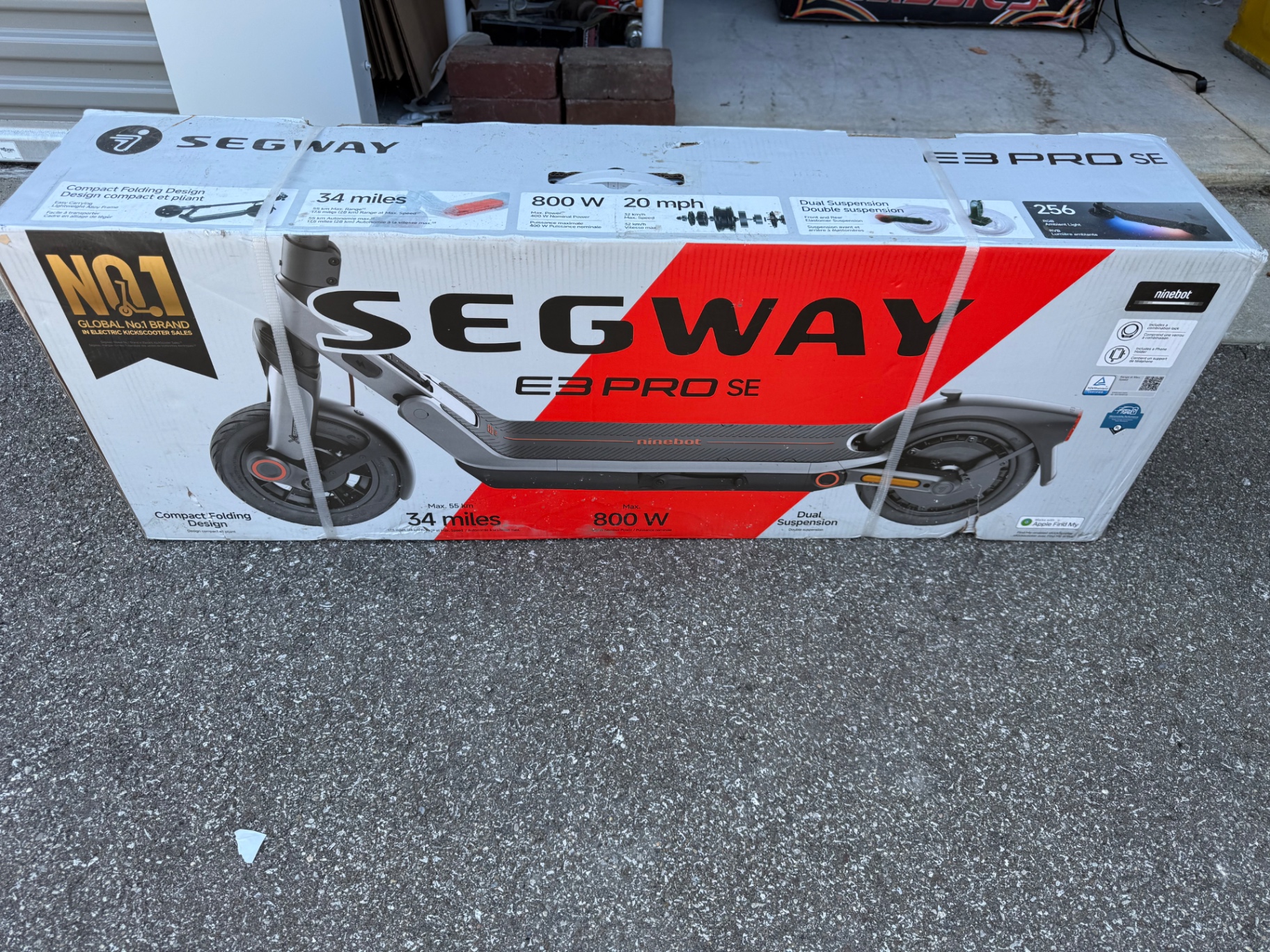 Segway Ninebot E3 Pro SE Electric Scooter — New in Box