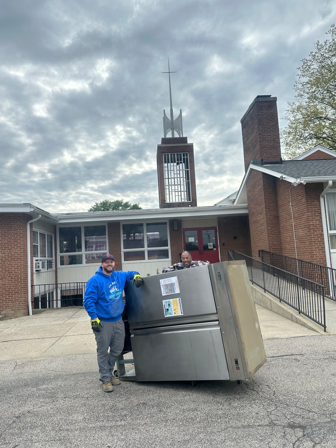 Commercial appliance removal in Cleveland — old refrigerators and equipment hauled away