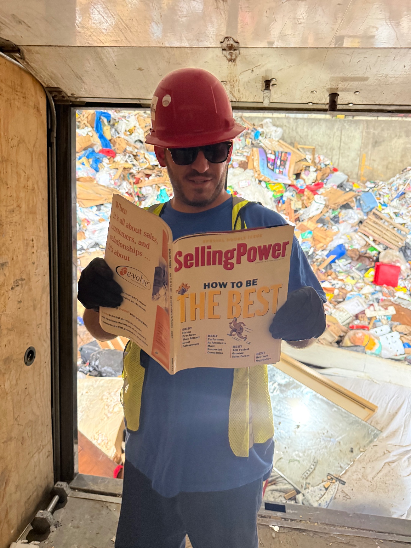 How to be the best — TheBestJunk crew at the Cleveland transfer station responsibly disposing of and recycling hauled debris