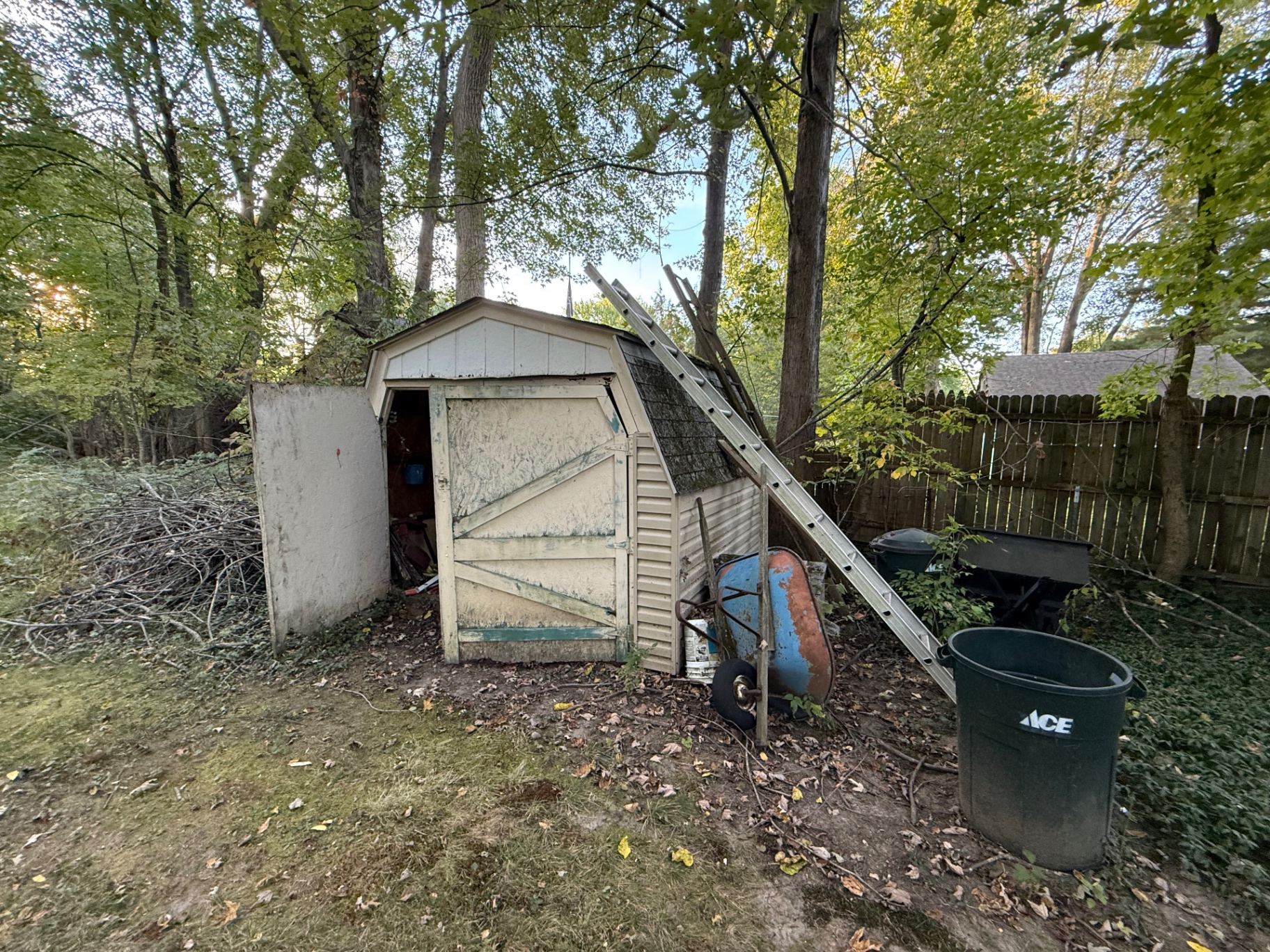 Shed Demolition job by The Best Junk Removal Cleveland