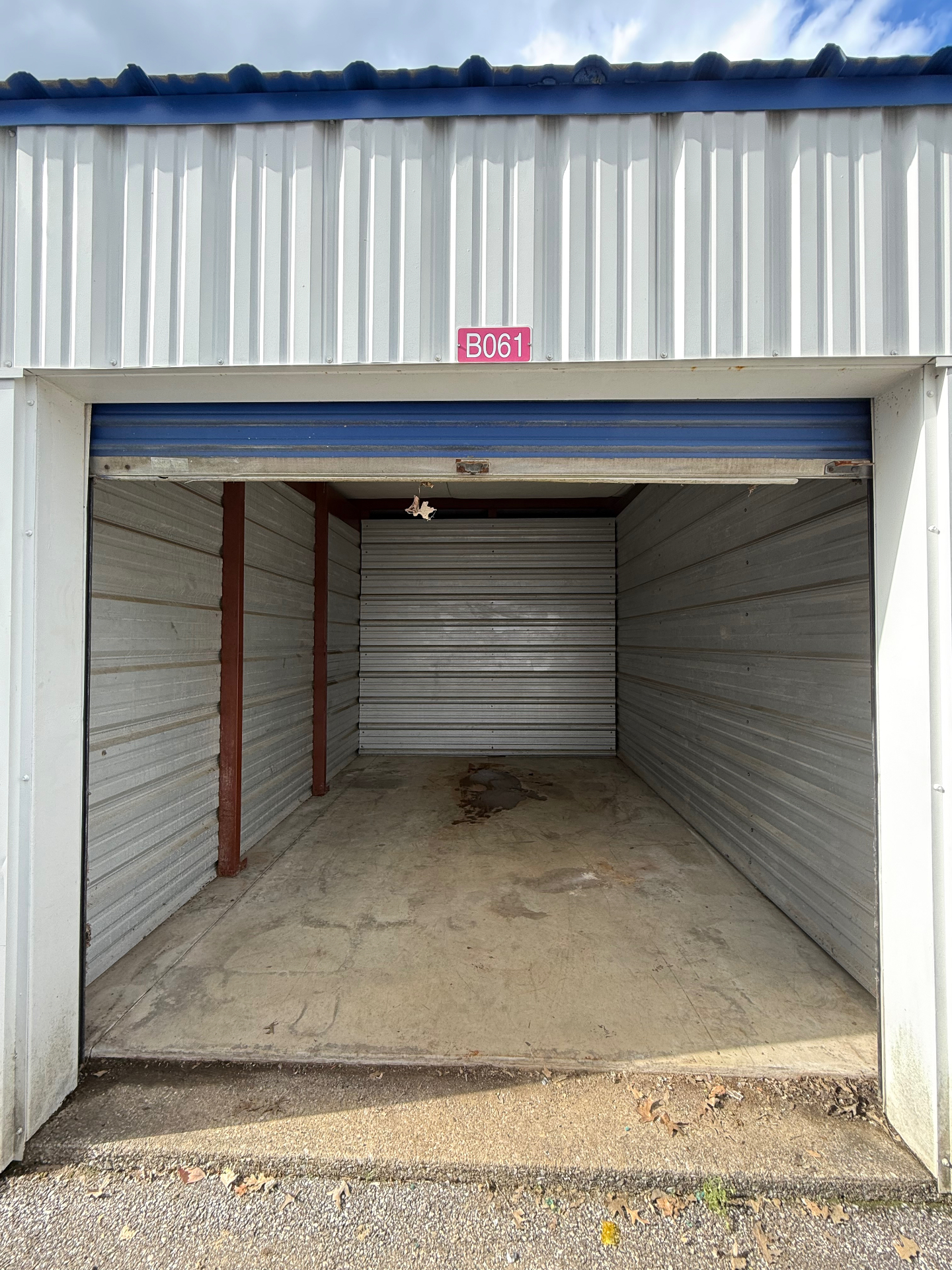 Empty storage unit after a full cleanout by The Best Junk Removal Cleveland crew